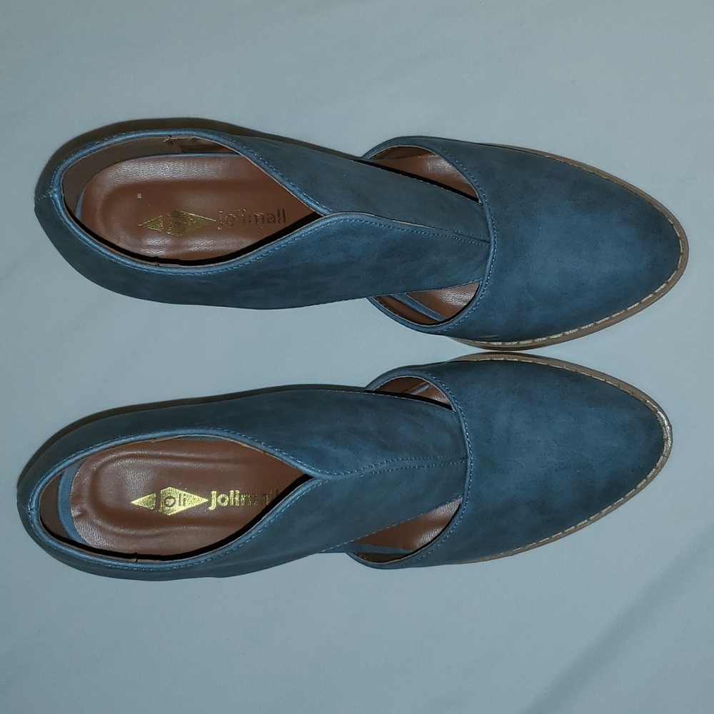 jolimall powder blue bootie